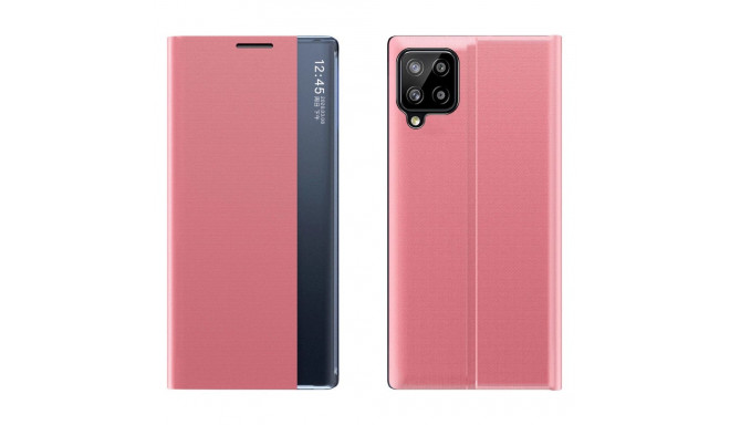 Sleep Case Bookcase Type Case with Smart Window for Samsung Galaxy A22 4G pink