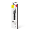 Baseus Nimble flat cable USB / USB-C cable with holder 2A 0.23M black (CATMBJ-01)