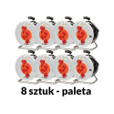 98-097# Przedłużacz sieciowy pr-61 4-gniazda z uziemieniem 50m bęben metalowy 3x2,5mm 8-pak