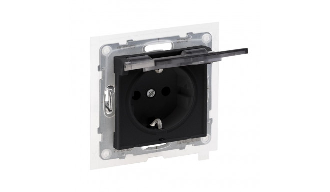 IP44 SOCKET AUTO TERMINALS BLACK