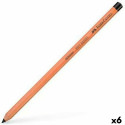 Värvilised pliiatsid Faber-Castell Pitt Pastell Must 6 Tükid, osad