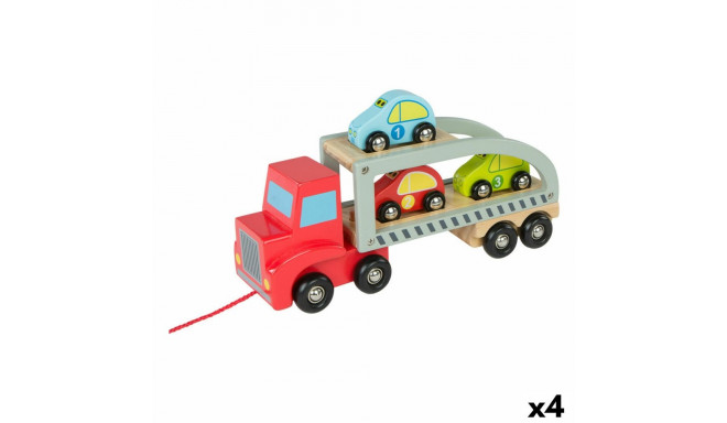 Truck Carrier and Cars Woomax 5 Pieces 4 Units 29,5 x 12 x 8,5 cm