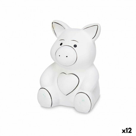 Paint Your Own Money Box Pincello 19282 19282 Ceramic Pig 9 x 11,8 x 8,5 cm 9 x 12,5 x 10 cm (12 Uni