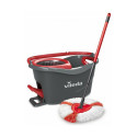 Mop with Bucket Vileda mop en steel Supermocio 3Action Valge Punane Mikrokiud