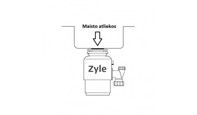 Food waste shredder Zyle ZY005WD