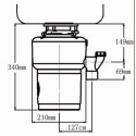 Food waste shredder Zyle ZY005WD