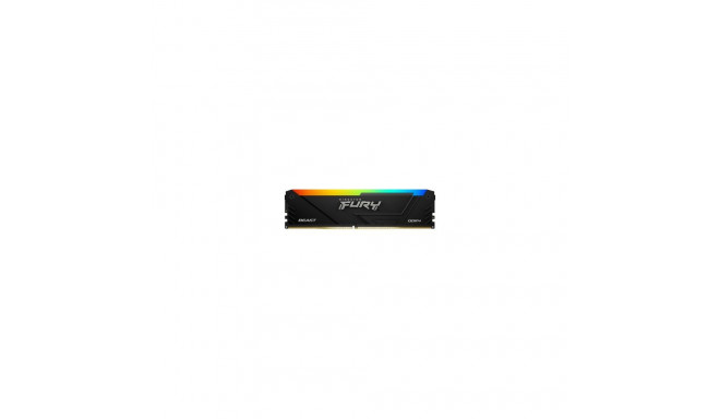Kingston Fury Beast RGB mälu, DDR4, 16 GB, 3200MHz, CL16 (KF432C16BB2A/16)