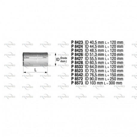 Jätkumuhv sisediam 63,5mm  conn