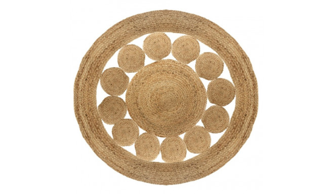 Atmosphera Round Jute Rug Lace 120 cm