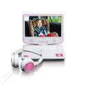 Lenco DVP-910 9'' DVD-Player portabel m. Kopfhörer pink