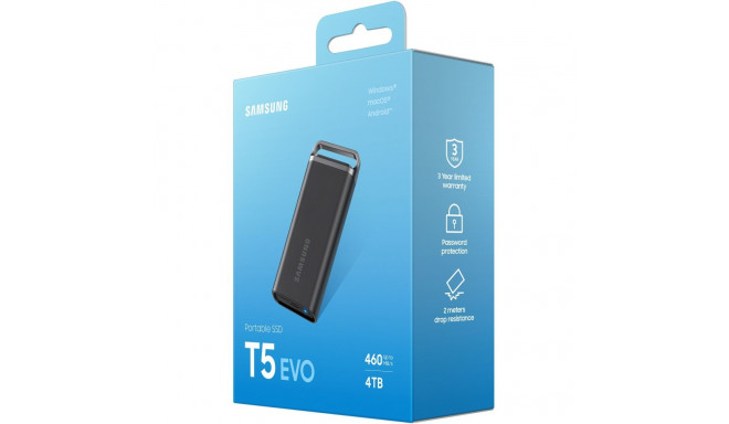 "4TB Samsung Portable T5 EVO USB 3.2 Gen1 Black retail"