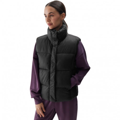 Kamizelka damska 4F F140 głęboka czerń 4FWAW24TVJAF140 20S 2XL