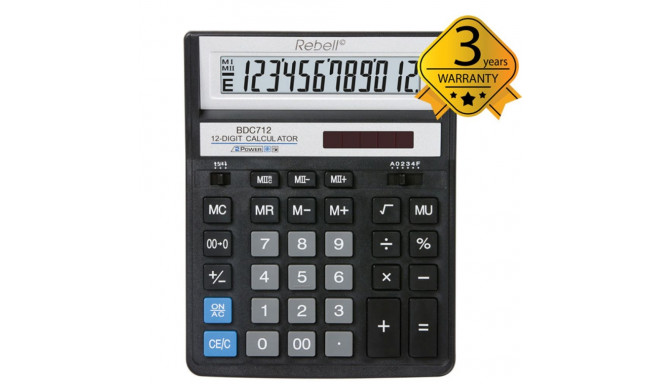 Calculator Desktop Rebell BDC712BK