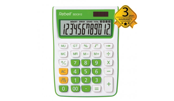 Calculator Semi-Desktop Rebell SDC912GR