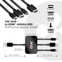 CLUB3D USB Type C + HDMI™ + MiniDisplayPort™ 1.2 to HDMI™ 4K60Hz HDR M/M Active Adapter 32AWG