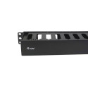 Equip 19&quot; Rack Mount Cable Management Panel, Black