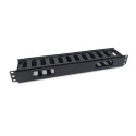 Equip 19&quot; Rack Mount Cable Management Panel, Black