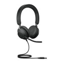 Jabra Evolve2 40 SE Headset Wired Head-band Calls/Music USB Type-A Black