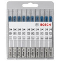 Bosch 10 pcs. Jigsaw Blade Kit basic for Metal and Wood