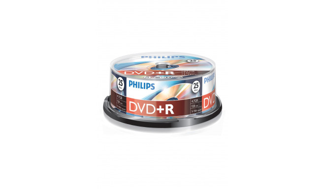 1x25 Philips DVD+R 4,7GB 16x SP