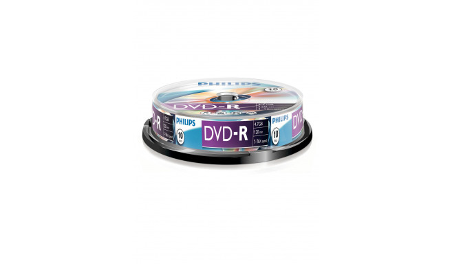 1x10 Philips DVD-R 4,7GB 16x SP