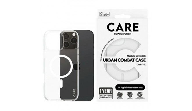 CARE by PanzerGlass Flagship Case iPhone 16 Pro Max 6.9" white/white MagSafe 1340
