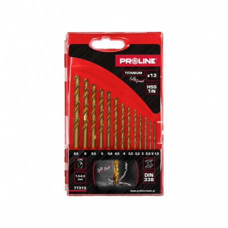 Wiertła do metal hsstin din338 lihvitud 13 tk (1.5-6.5mm) proline