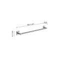 MACAO TOWEL HOLDER 60 CM CHROMED