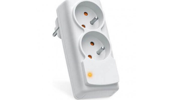 Acar surge protector power strip 2 sockets white (W0268)