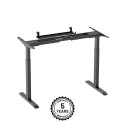 Adjustable Height Table Frame Up Up Bjorn, Black