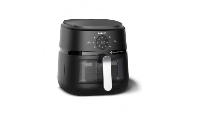 Philips NA231/00 Airfryer, 1700 W, Panni maht 6,2 L, Must, Hõbedane