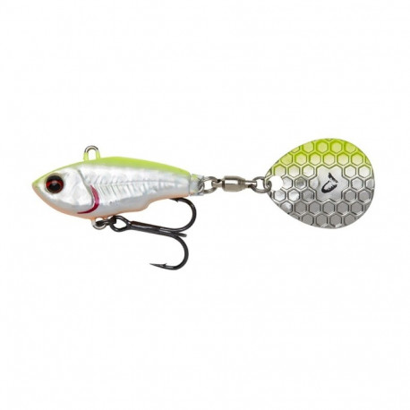 SavageGear Fat Tail Spin 8cm/24g/2-6m Lemon Back Flach