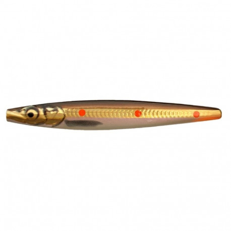 SavageGear Line Thru Zerling 9.8cm/16g/0-1m Copper Red Dots