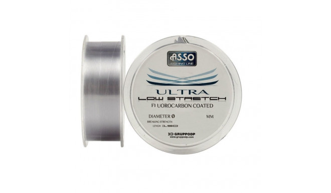 Fishing line ASSO Ultra Low Stretch 150m 0.12mm/2.6kg grey