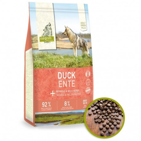 Complete (dry) feed ISEGRIM Green Hills Duck & Berries 3kg