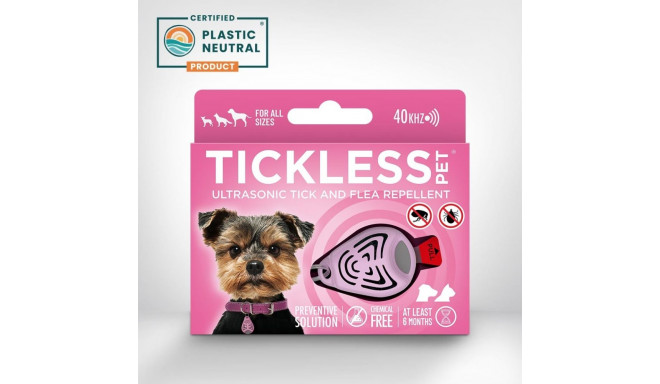 TICKLESS PET Ultraheliripats puukide ja kirpude vastu, roosa