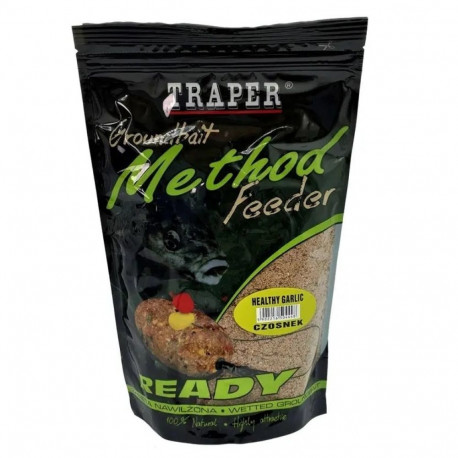 Groundbait TRAPER Method Feeder Ready Česnakai 750g