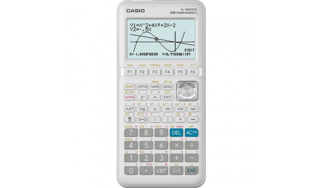 Graafikakalkulaator Casio fx-9860GIII, USB-ühendus (C-Lab/arvuti), Python programmeerimine, 4xAAA pa