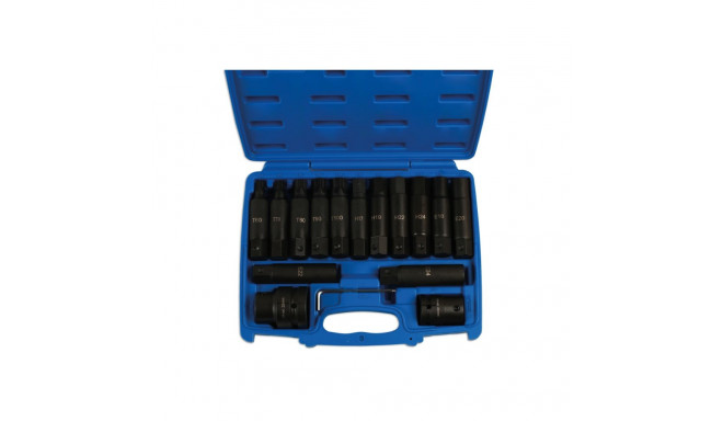 Löökotsikute komplekt 3/4", 1", 16 osa