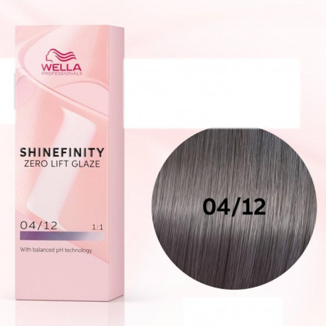 Wella kergvärv Shinefinity Zero Lift Glaze 04/12 60ml