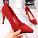 Sergio Leone W SK379K red suede high heels (36)