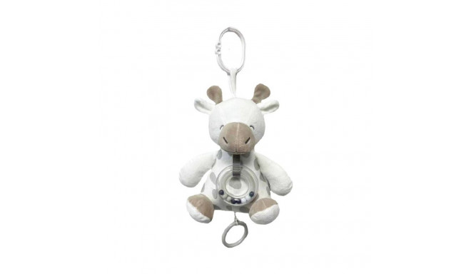 Music box Giraffe 18 cm gray-white