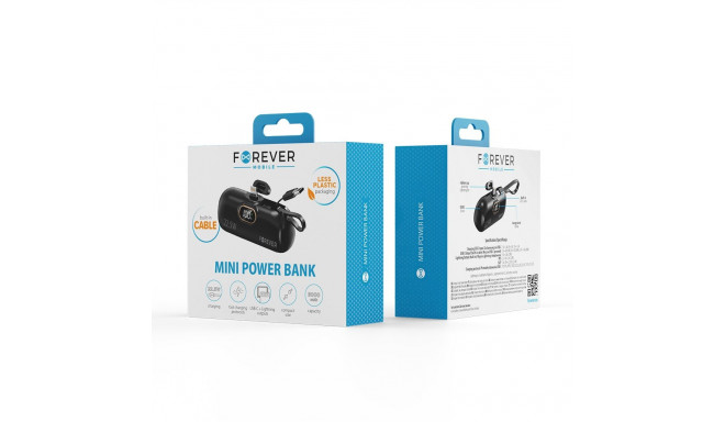 Forever mini power bank MTB-100 22.5W 5000 mAh Lightning black