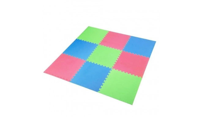 Puzzle mat multipakk One Fitness MP10 roheline-sinine-punane