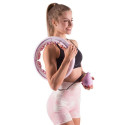 Hula hop with tabs, weight and counter HMS HHW06 pink