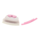 Hula hop with tabs, weight and counter HMS HHW06 pink