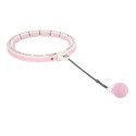 Hula hop with tabs, weight and counter HMS HHW06 pink