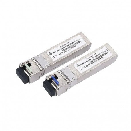 Extralink SFP+ 10G | SFP+ WDM moodul | 10Gbps 1270/1330nm, üherežiimiline, 20km, LC, DOM, paar, mõel
