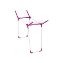 Leifheit 81635 laundry drying rack/line Clothes horse Pink, White