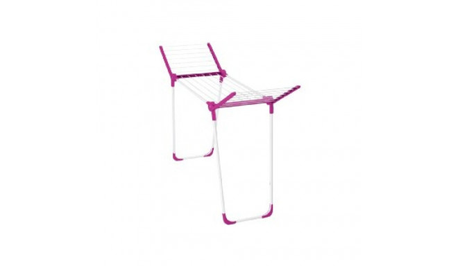 Leifheit 81635 laundry drying rack/line Clothes horse Pink, White